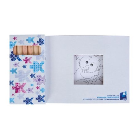 Kit Éco-responsable de Coloriage avec 6 Crayons - Objets Publicitaires 8,7 livraison express 24h 48h