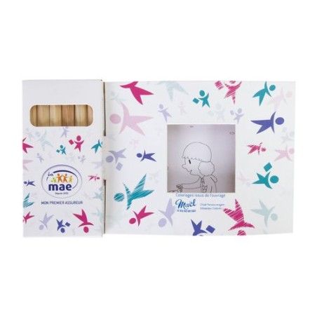 Kit Éco-responsable de Coloriage avec 6 Crayons - Objets Publicitaires 8,7 objet promotionnel éco-responsable