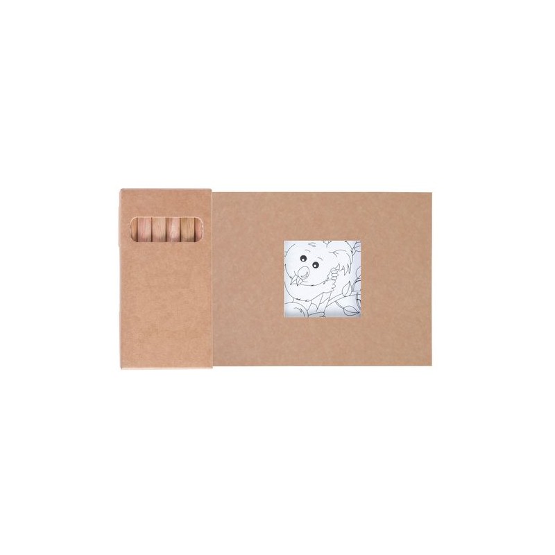 Kit Éco-responsable de Coloriage avec 6 Crayons - Objets Publicitaires 8,7 accessoire événementiel unique