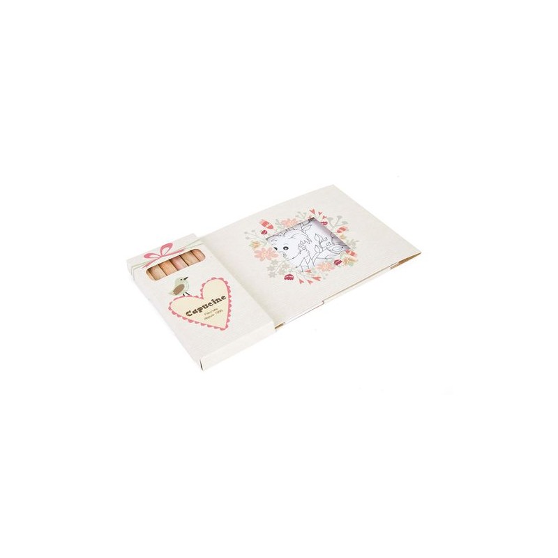 Kit Éco-responsable de Coloriage avec 6 Crayons - Objets Publicitaires 8,7 cadeau client original