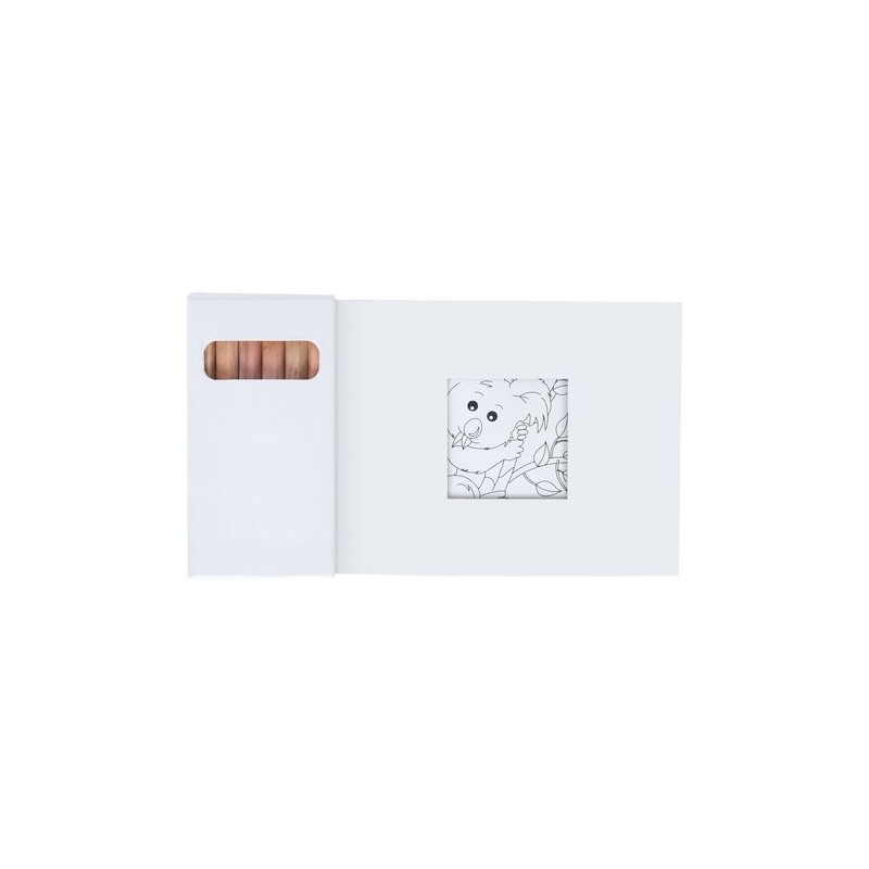Kit Éco-responsable de Coloriage avec 6 Crayons - Objets Publicitaires 8,7 impression haute définition