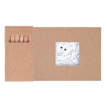 Kit Éco-responsable de Coloriage avec 6 Crayons - Objets Publicitaires 8,7 cadeau client original