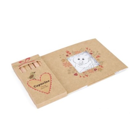 Kit Éco-responsable de Coloriage avec 6 Crayons - Objets Publicitaires 8,7 goodies publicitaire durable