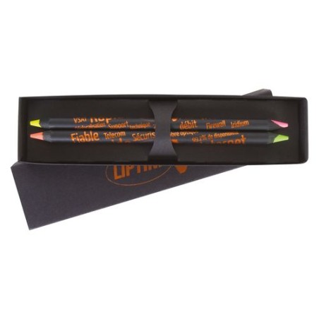 Étui-Fourreau Noir Personnalisé pour Crayon - Objet Publicitaire cadeau collaborateur premium