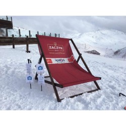 Transat publicitaire bois géant