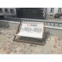 Transat publicitaire bois géant 2