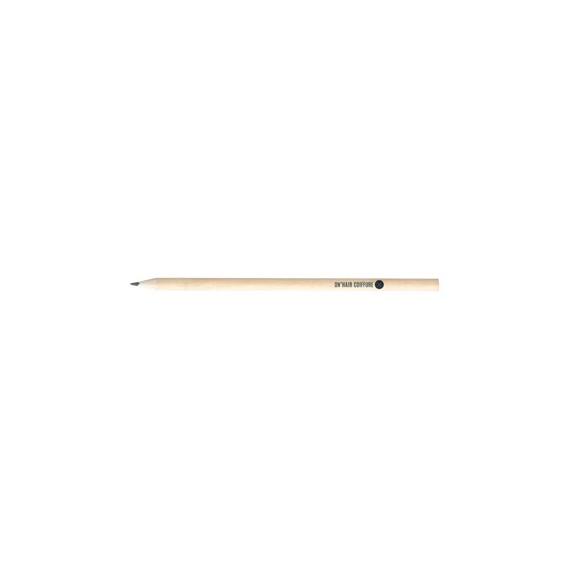 Crayon Rond Brut Personnalisé 17 en Peuplier - Cadeau d'Entreprise personnalisable avec votre logo
