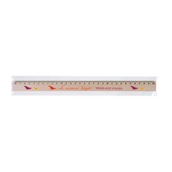 Règle Écologique 30 cm en Sachet Polypro - Quadri Personnalisé