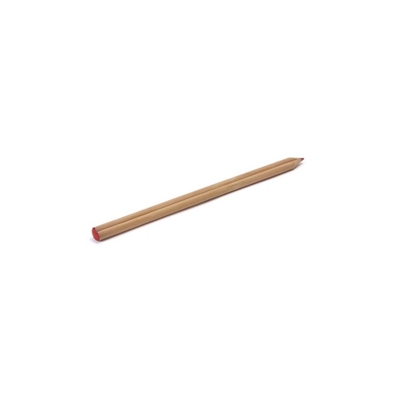 Crayon Publicitaire Hexagonal Naturel 8,7 cm - COEUR PRESTIGE ROUGE Matières : bois Couleurs : rouge objet promotionnel éco-resp