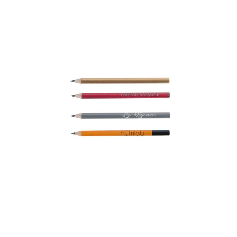 Crayon Éco-responsable Personnalisable à Mine 4 Couleurs - Agenda T Coupé personnalisable avec votre logo