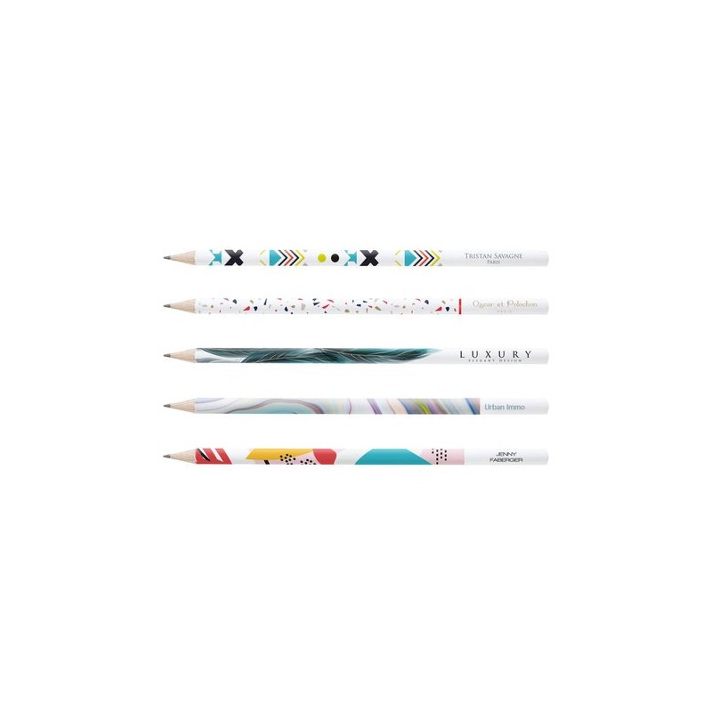 Crayon Éco-responsable Personnalisable 4 Couleurs - ECO ROND 17,6 PANTONE T cadeau entreprise pas cher