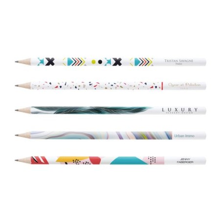 Crayon Éco-responsable Personnalisable 4 Couleurs - ECO ROND 17,6 PANTONE T cadeau entreprise pas cher