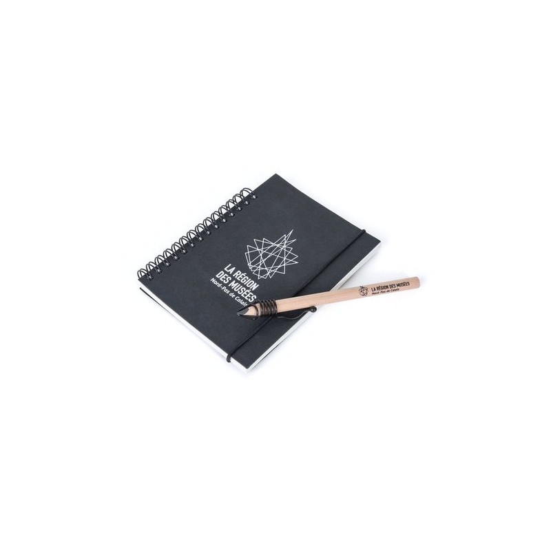 Carnet A6 sans crayon  Clip One marquage couleur éclatante