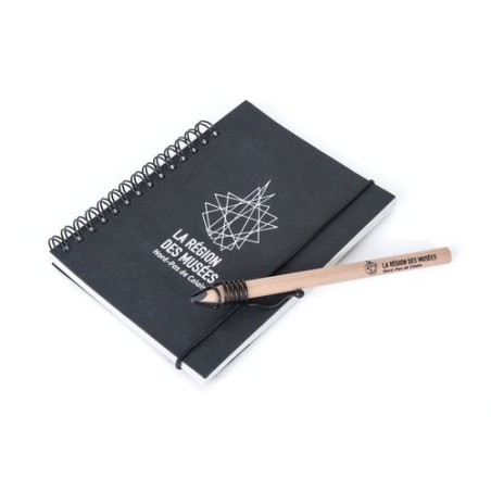 Carnet A6 sans crayon  Clip One marquage couleur éclatante