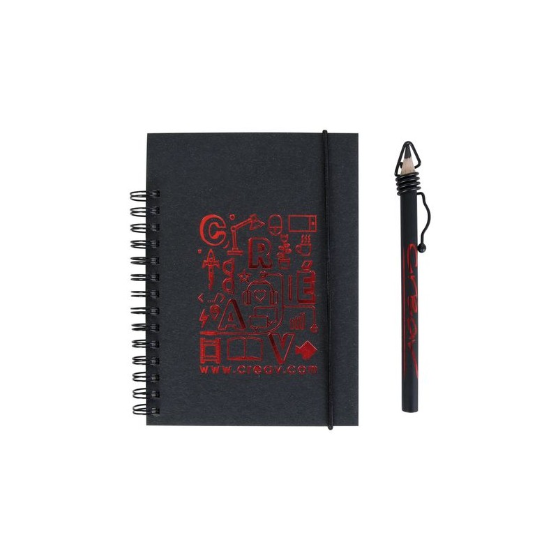Carnet A6 sans crayon  Clip One objet promo petit budget