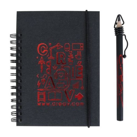 Carnet A6 sans crayon  Clip One objet promo petit budget