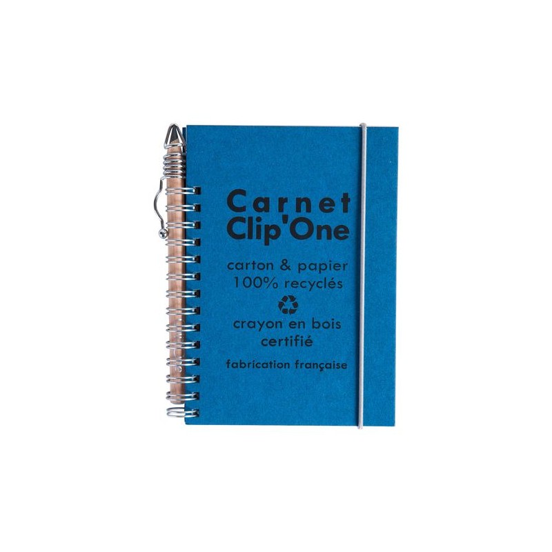Carnet A6 sans crayon  Clip One goodies publicitaire événementiel