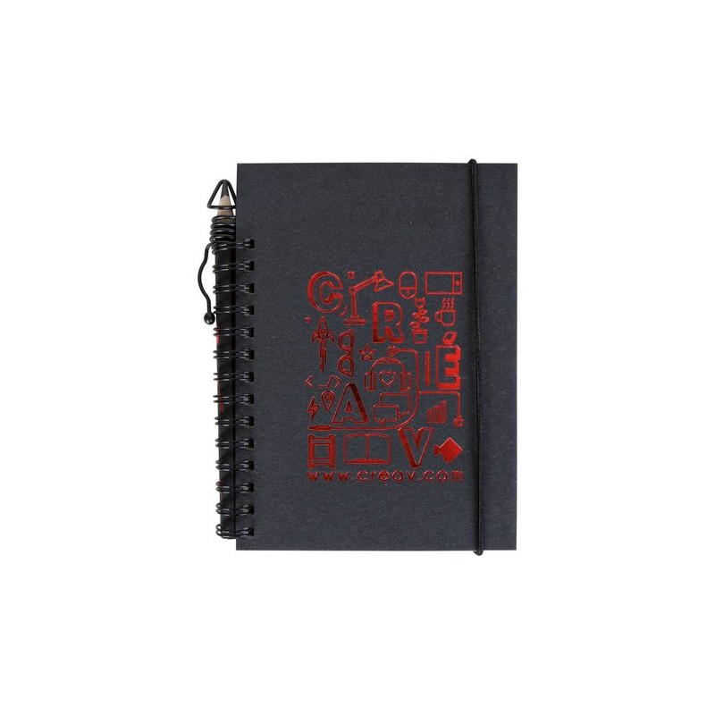 Carnet A6 sans crayon  Clip One cadeau entreprise pas cher