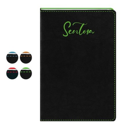 Carnet Personnalisable Cahier SENTOSA Couleurs : noir Matières : papier (FSC)