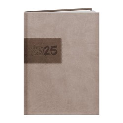 Agenda Éco-responsable 2025 Personnalisé TALLINN - Papeterie pas cher Couleurs : marron Matières : papier (FSC) 2