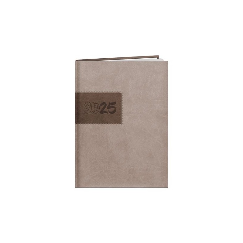 Agenda Éco-responsable 2025 Personnalisé TALLINN - Papeterie pas cher Couleurs : marron Matières : papier (FSC) cadeau entrepris