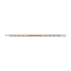 Crayon Éco-responsable et Personnalisable Rond 17 Brut en Peuplier 2