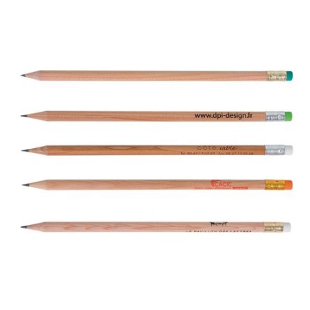 Crayon rond incolore de 17,6 cm personnalisable Prestige Nat personnalisable avec votre logo