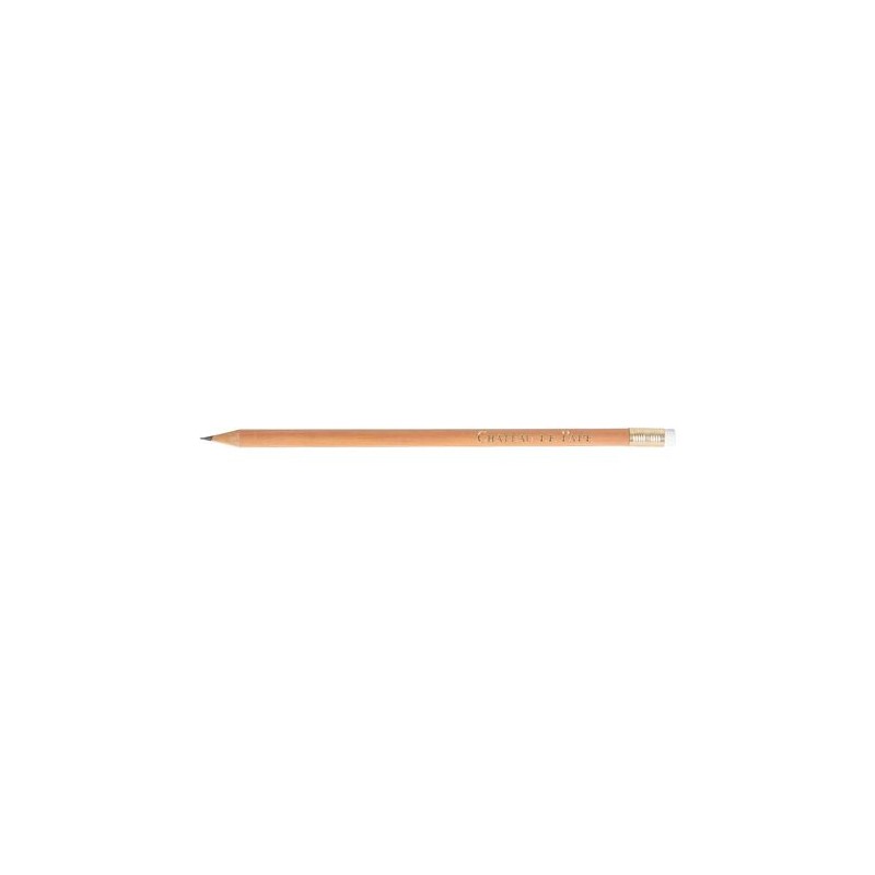 Crayon rond incolore de 17,6 cm personnalisable Prestige Nat accessoire événementiel unique