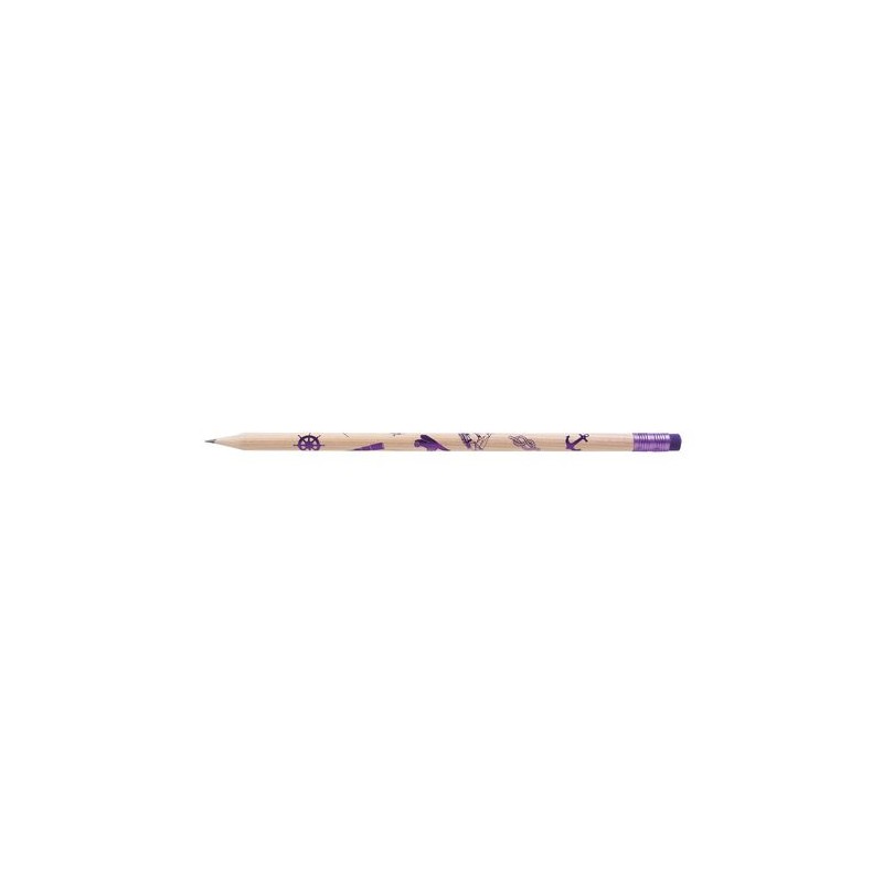 Crayon rond incolore de 17,6 cm personnalisable Prestige Nat objet promotionnel éco-responsable