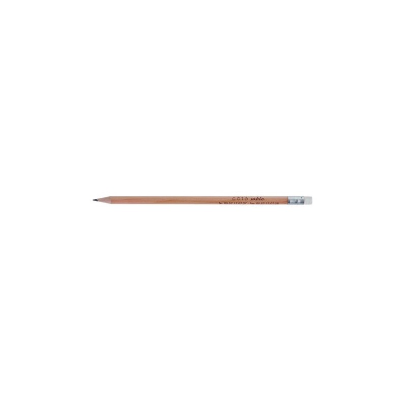Crayon rond incolore de 17,6 cm personnalisable Prestige Nat accessoire événementiel unique