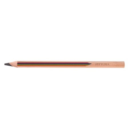 Crayon Multicouleurs Éco-responsable 17,6 cm - BIG PRESTIGE personnalisation rapide en France