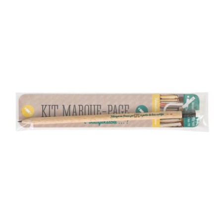 Kit Marque-Page Éco-responsable 19 cm - INCO Cadeau Publicitaire Pratique impression haute définition