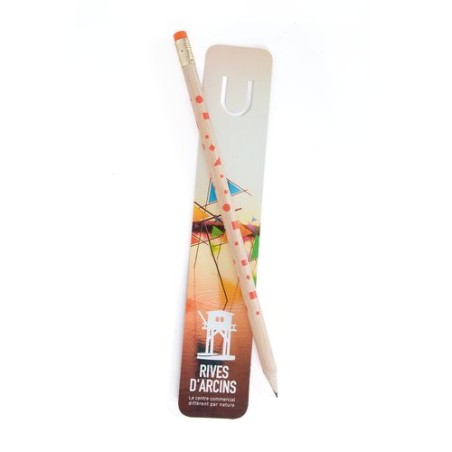 Kit Marque-Page Éco-responsable 19 cm - INCO Cadeau Publicitaire Pratique personnalisation rapide en France