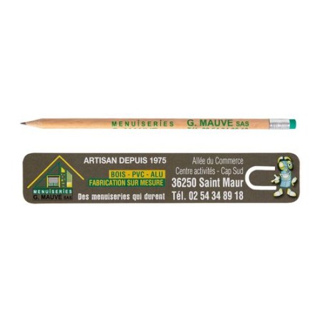 Kit Marque-Page Éco-responsable 19 cm - INCO Cadeau Publicitaire Pratique cadeau collaborateur premium