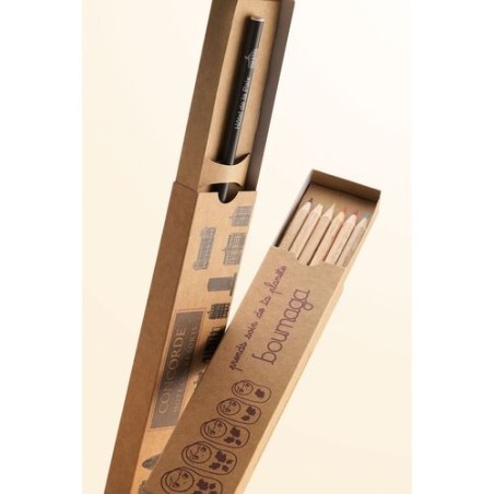 Étui Fourreau 6 Crayons Éco - Personnalisez Vos Outils