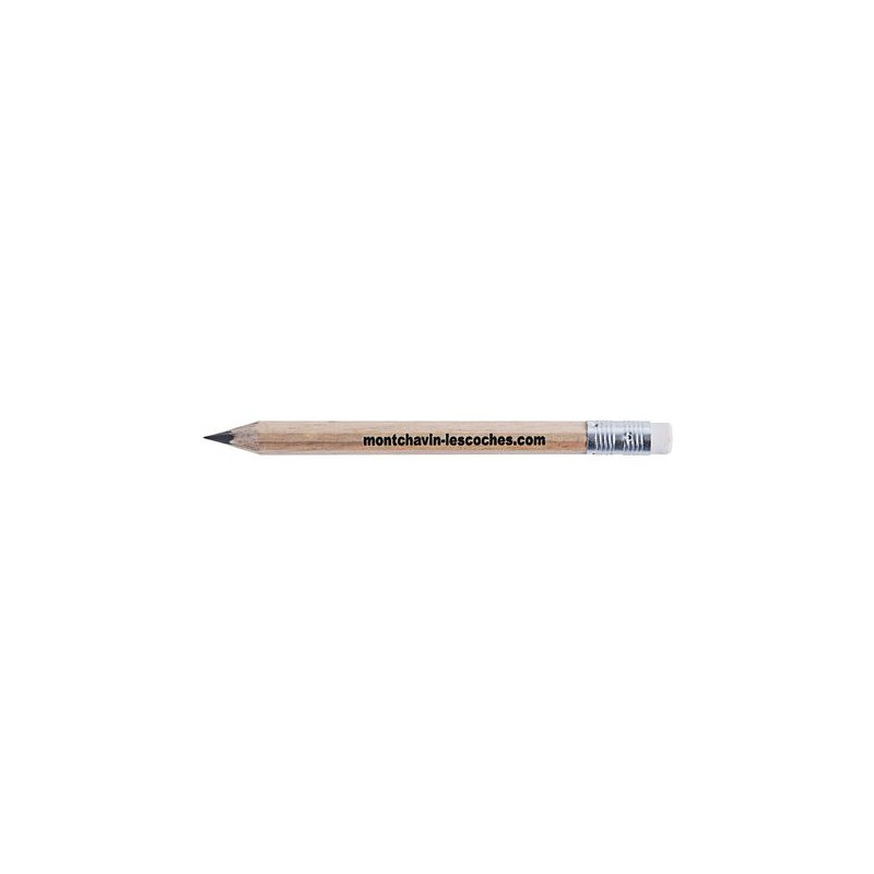 Crayon hexagonal  et personnalisable 8,7 cm Incolore T Gomme personnalisable avec votre logo