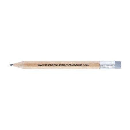 Crayon hexagonal  et personnalisable 8,7 cm Incolore T Gomme cadeau entreprise pas cher