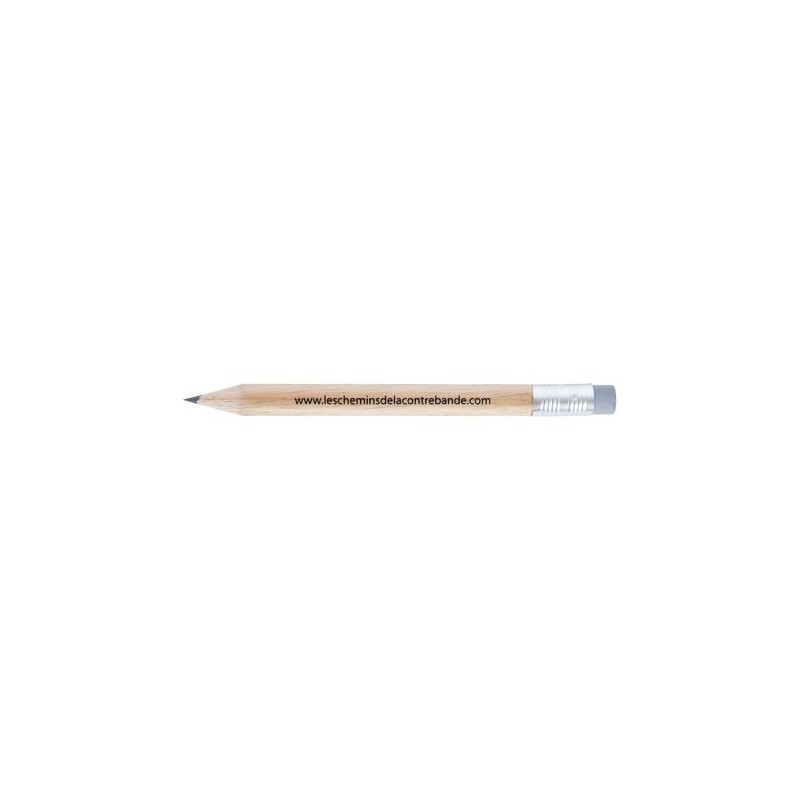Crayon hexagonal  et personnalisable 8,7 cm Incolore T Gomme livraison express 24h 48h