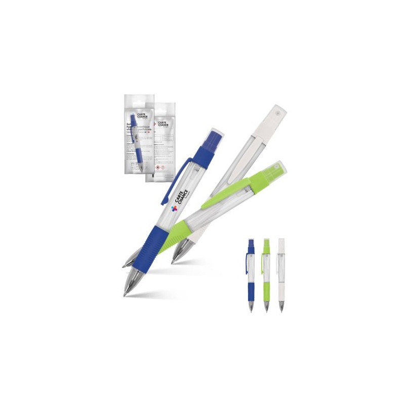 Stylo bille hydroalcoolique vaporisateur 4 ml personnalisé