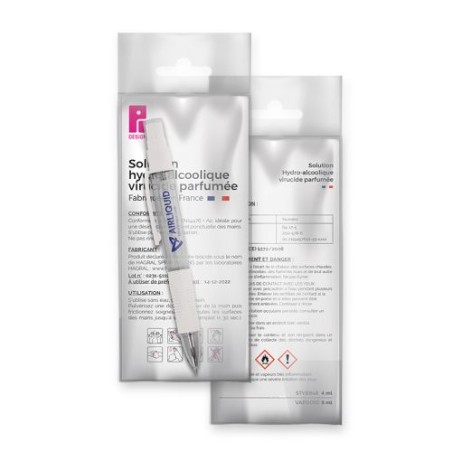 Stylo bille hydroalcoolique vaporisateur 4 ml personnalisé cadeau collaborateur premium