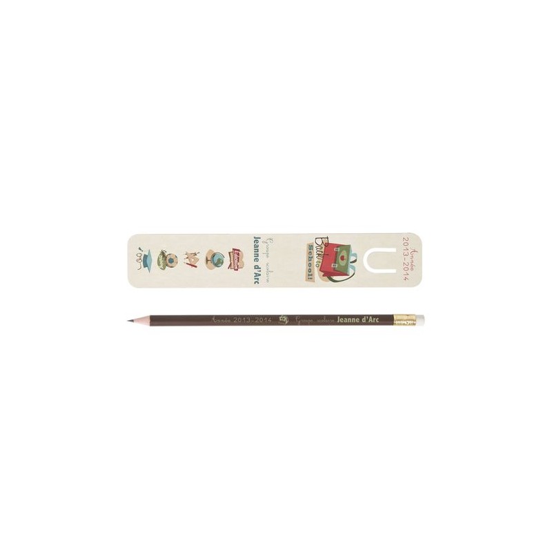 Kit Éco-responsable Marque-Pages 19 cm - Pant cadeau collaborateur premium