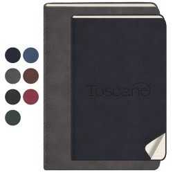 Carnet Personnalisable Éco-responsable - Cahier TOSCANE Couleurs : bleu marine Matières : papier (FSC) 2