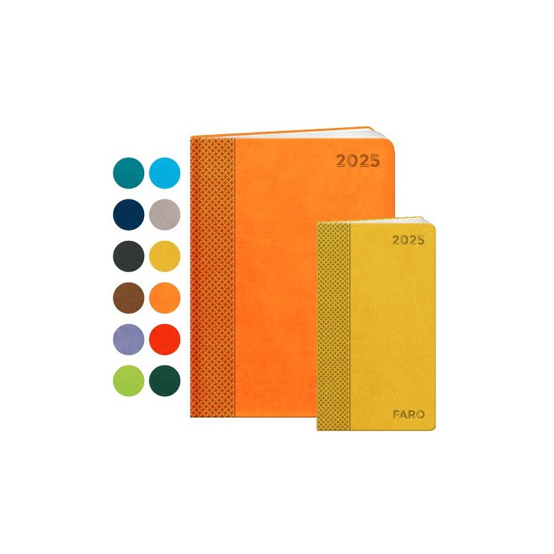 Agenda personnalisable 2025 FARO Couleurs : bleu canard Matières : papier (FSC) goodies publicitaire événementiel