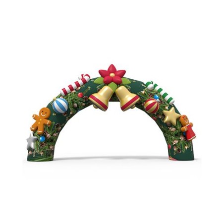 Père Noël Gonflable Personnalisable - PLV Festive Matières : polyester cadeau entreprise pas cher