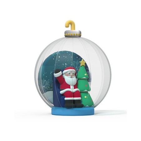 Père Noël Gonflable Personnalisable - PLV Festive Matières : polyester livraison express 24h 48h