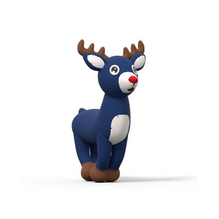 Père Noël Gonflable Personnalisable - PLV Festive Matières : polyester objet promotionnel éco-responsable