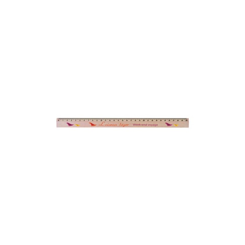 Règle Éco-responsable en Bois 30 cm - Objets Publicitaires personnalisable avec votre logo