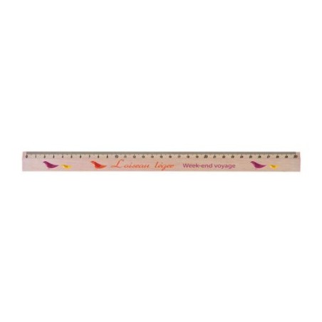 Règle Éco-responsable en Bois 30 cm - Objets Publicitaires personnalisable avec votre logo