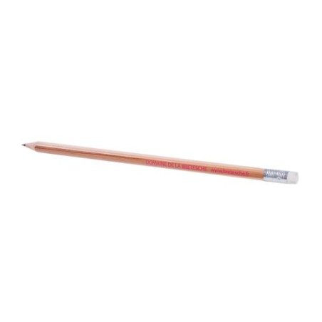 Crayon hexagonal  17,6 cm - personnalisé ECO HEXA Incolore T Gomme personnalisable avec votre logo