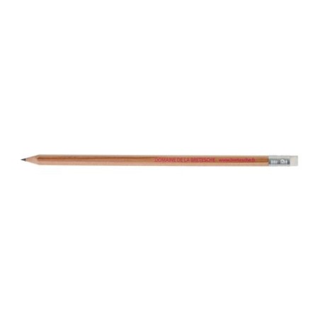 Crayon hexagonal  17,6 cm - personnalisé ECO HEXA Incolore T Gomme cadeau entreprise pas cher
